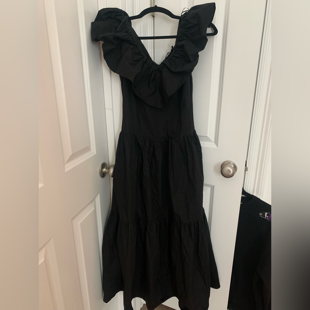 Tuckernuck Black Ruffle Jo Dress (NEW WITHOUT TAGS)